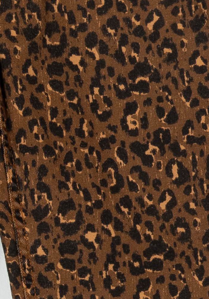 Jean Léopard Marron et Noir - Taille S/36 de la marque Sézane | PARAD97725 - Vendu par Paradigme - Image 3