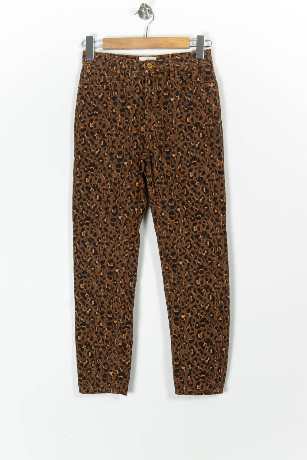 Jean Léopard Marron et Noir - Taille S/36 de la marque Sézane | PARAD97725 - Vendu par Paradigme - Image 2