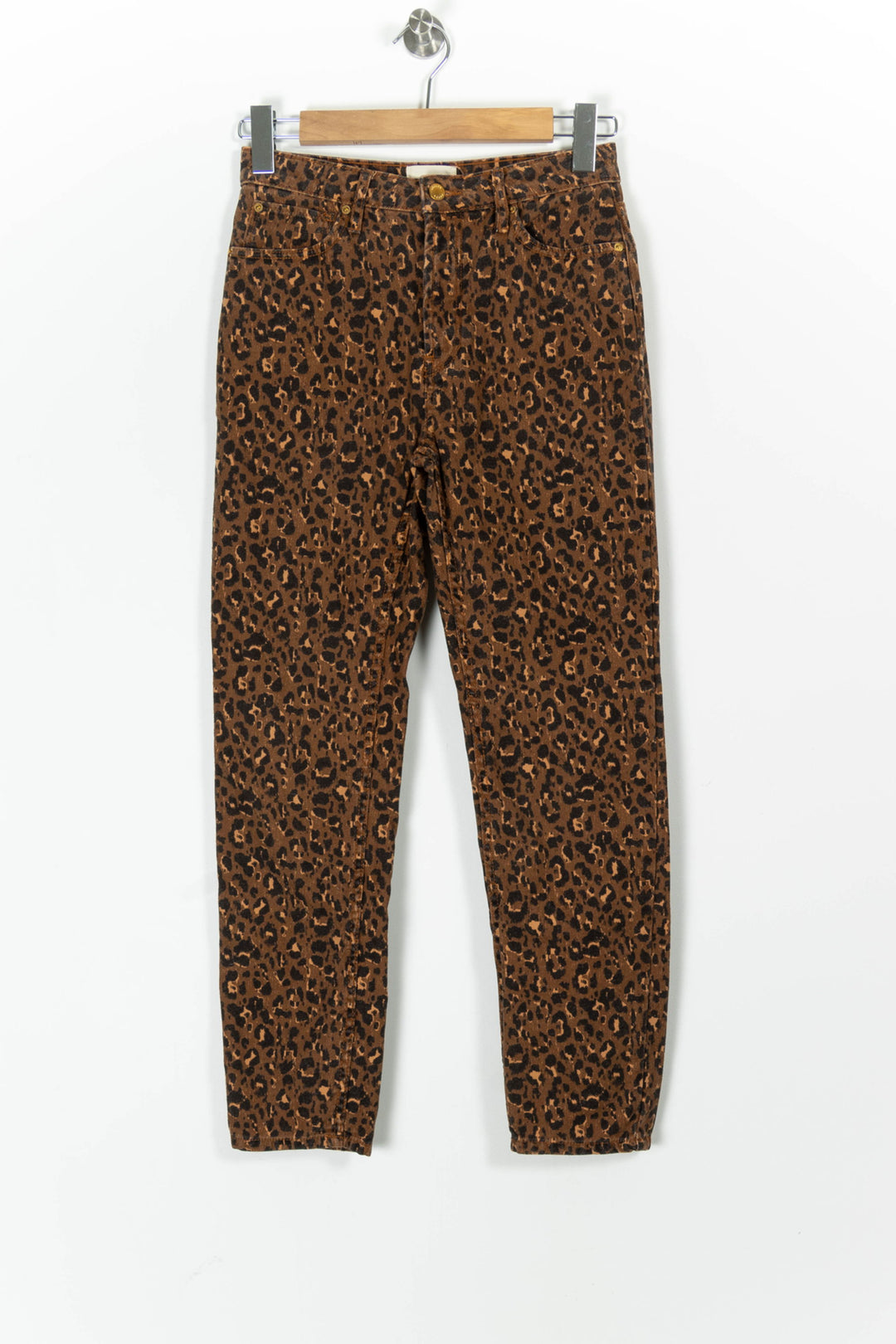 Jean Léopard Marron et Noir - Taille S/36 de la marque Sézane | PARAD97725 - Vendu par Paradigme - Image 2