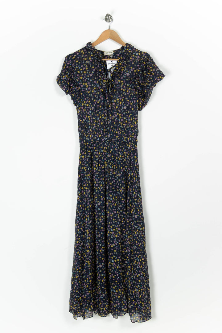 Robe Longue Bleue et Jaune - Taille XS/34 de la marque Zadig&Voltaire | PARAD97729 - Vendu par Paradigme - Image 2