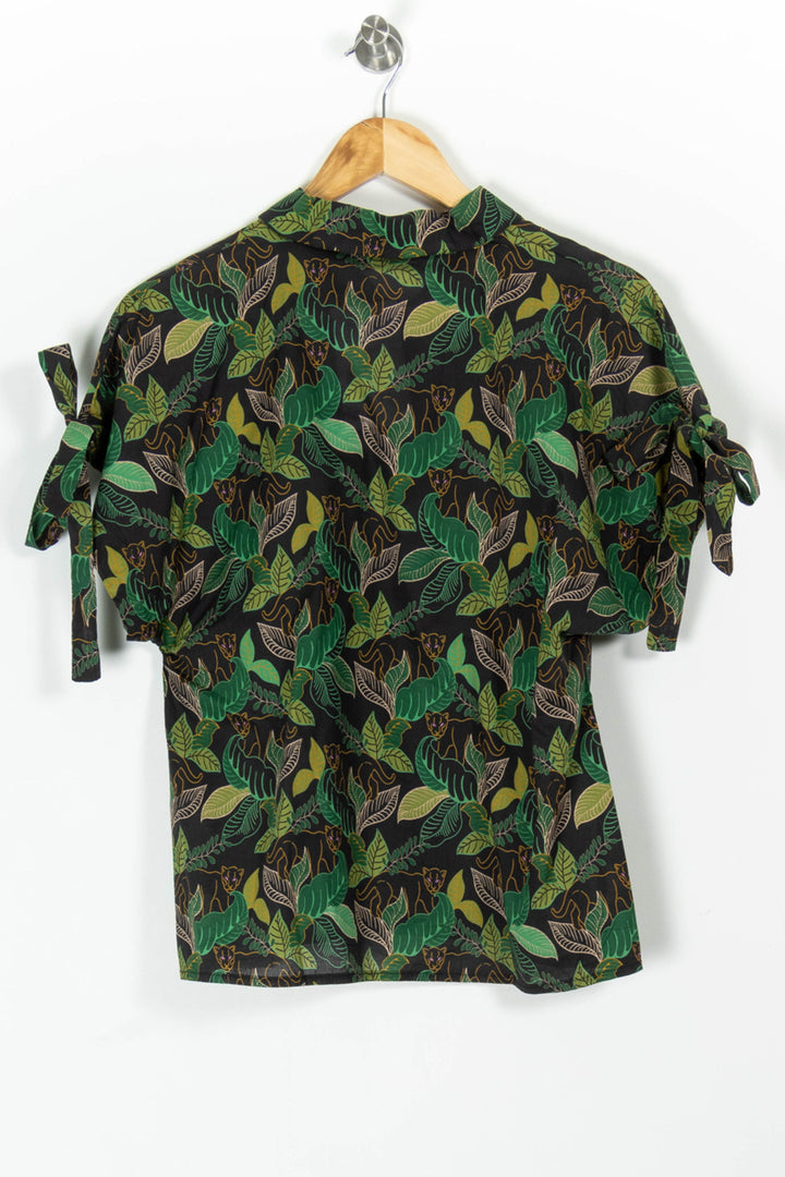 Blouse Noire et Verte - Taille XL/42 de la marque La Fée Maraboutée | PARAD97734 - Vendu par Paradigme - Image 4