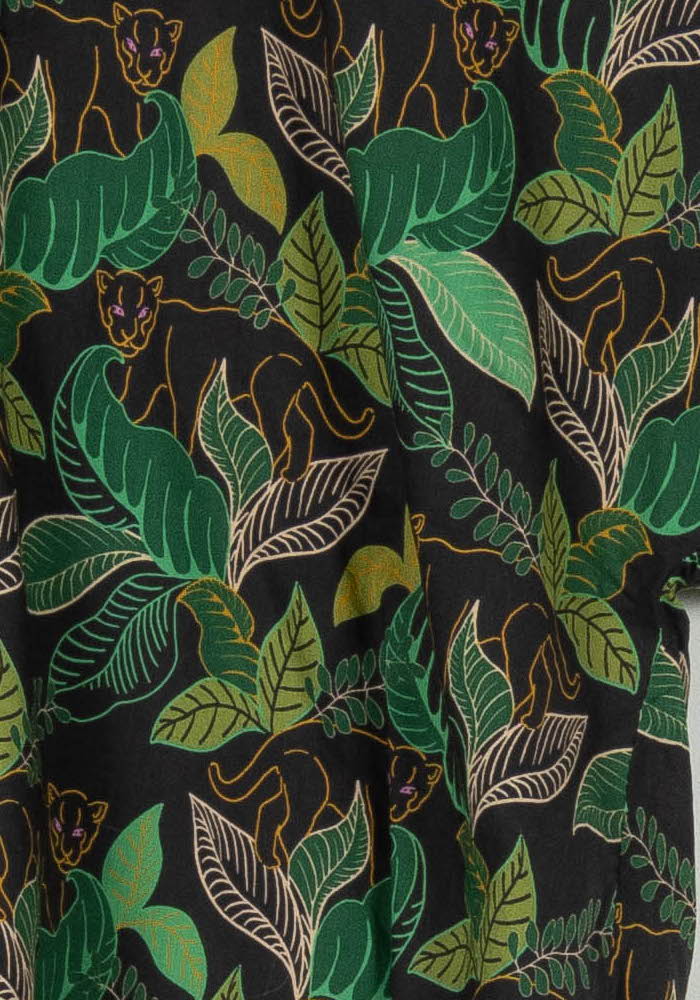 Blouse Noire et Verte - Taille XL/42 de la marque La Fée Maraboutée | PARAD97734 - Vendu par Paradigme - Image 3