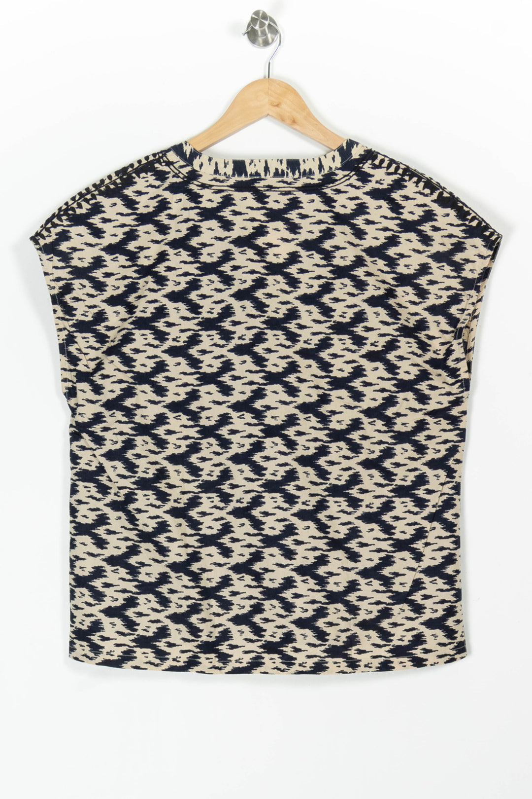 Blouse Beige et Marine - Taille XL/42 de la marque Caroll | PARAD97736 - Vendu par Paradigme - Image 4