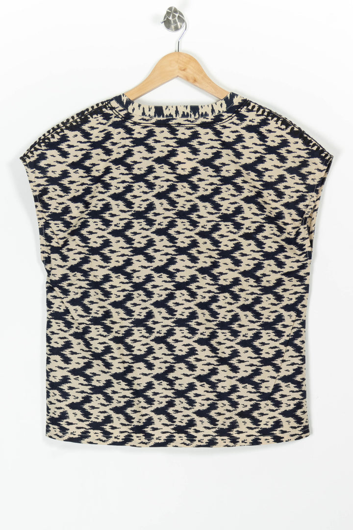 Blouse Beige et Marine - Taille XL/42 de la marque Caroll | PARAD97736 - Vendu par Paradigme - Image 4