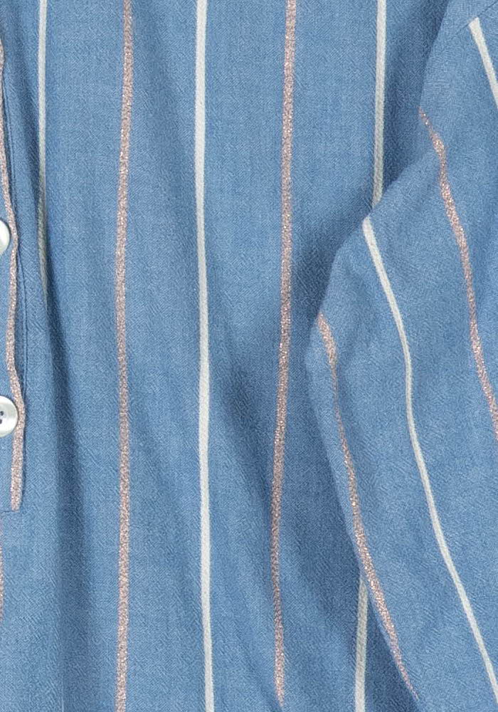 Chemise Bleu et Blanc - Taille L/40 de la marque Caroll | PARAD97737 - Vendu par Paradigme - Image 3