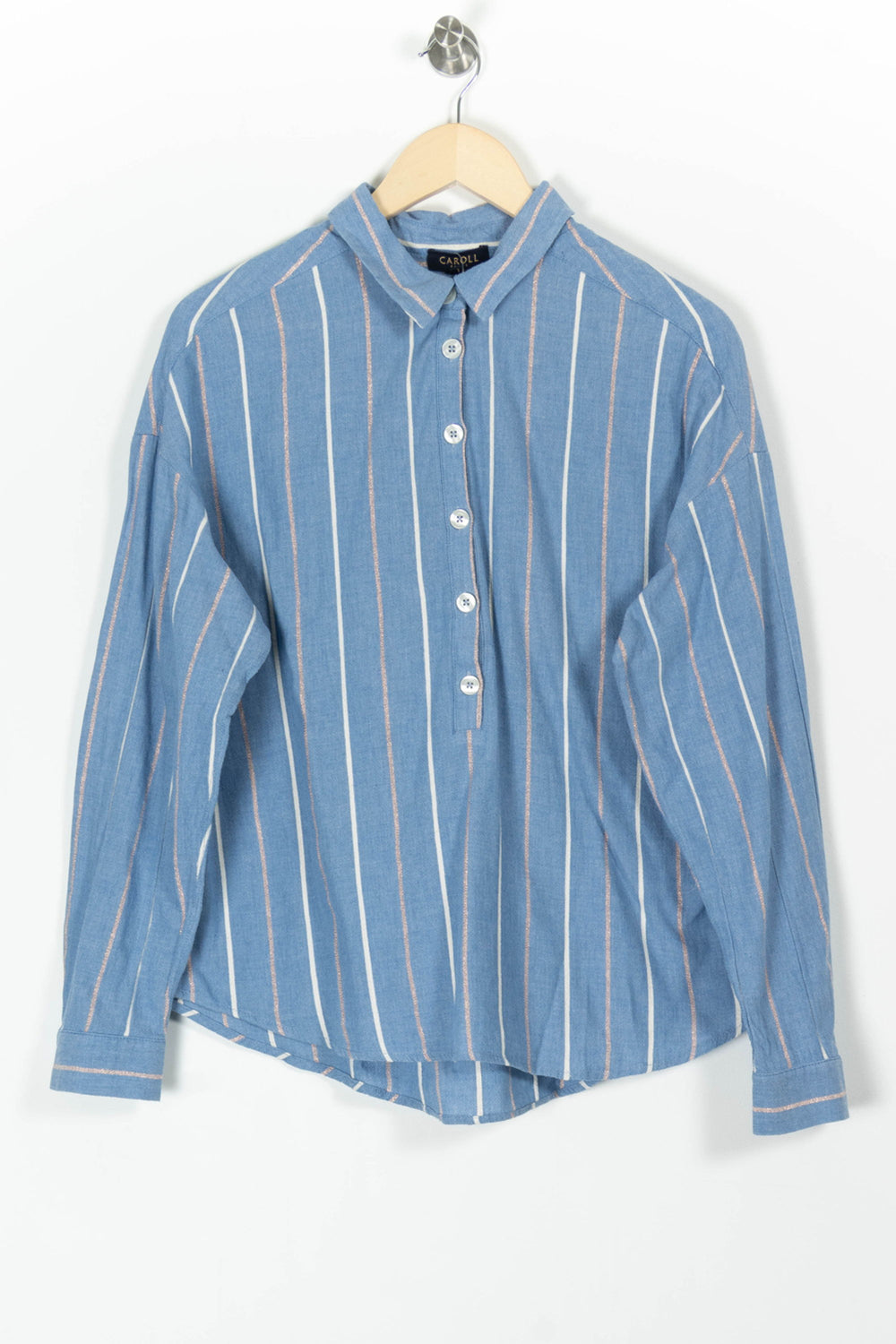 Chemise Bleu et Blanc - Taille L/40 de la marque Caroll | PARAD97737 - Vendu par Paradigme - Image 2