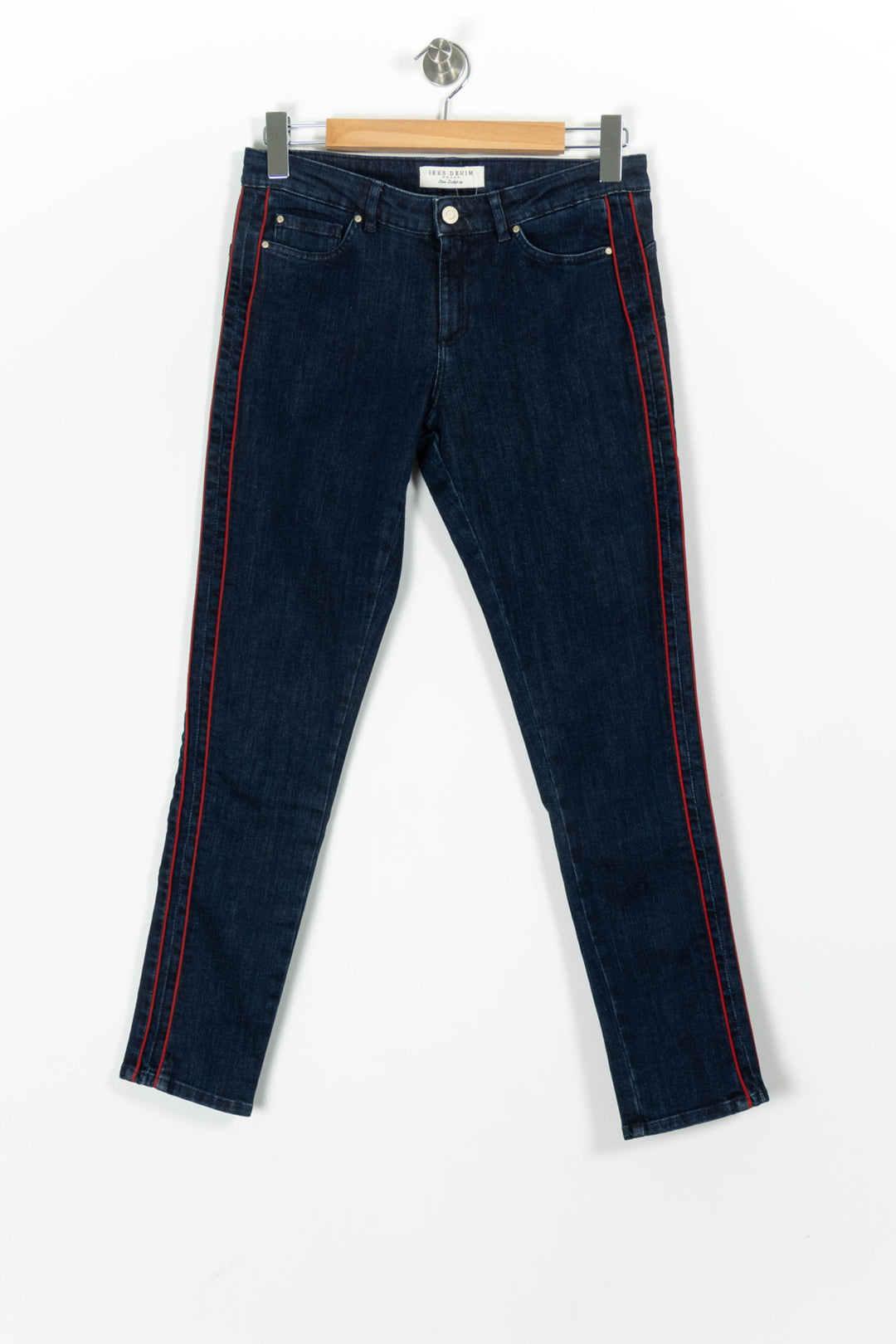 Jean Skinny Bleu et Rouge - Taille L/40 de la marque IKKS | PARAD97745 - Vendu par Paradigme - Image 2