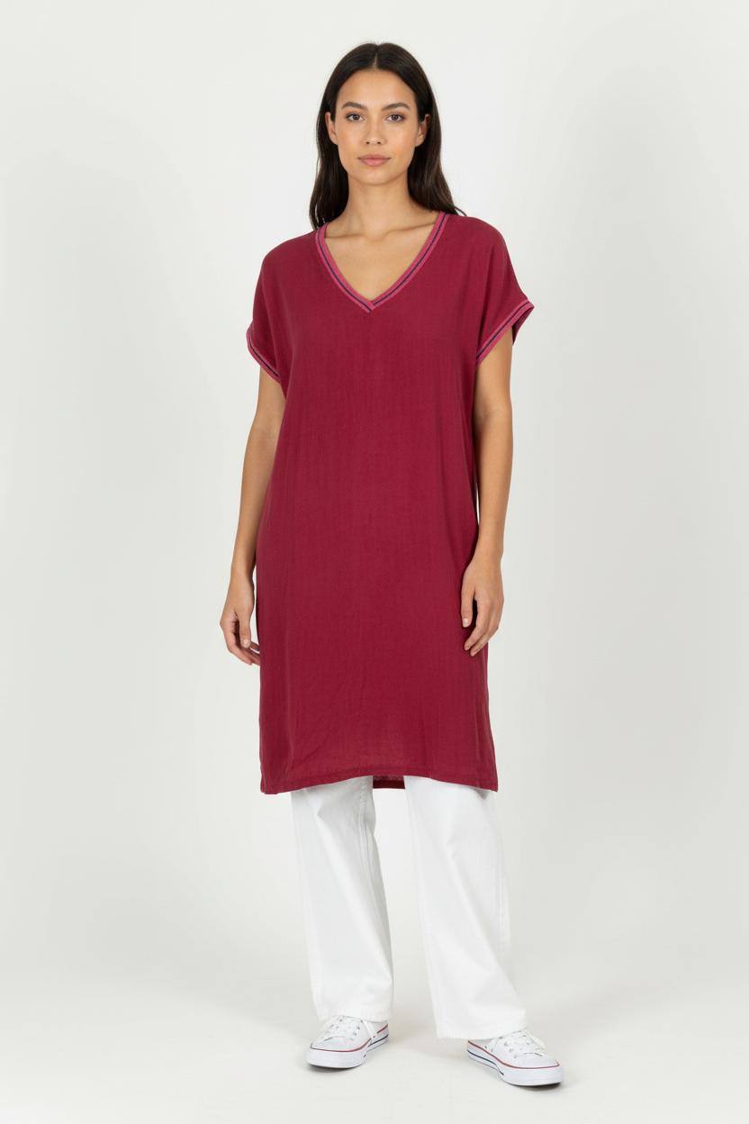 Robe T-shirt Rose - Taille L/40 de la marque IKKS | PARAD97749 - Vendu par Paradigme - Image 1