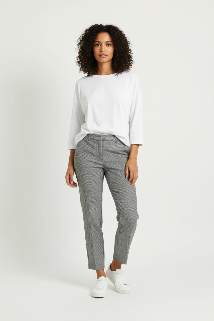 Pantalon Gris et Noir - Taille L/40 de la marque Caroll | PARAD97750 - Vendu par Paradigme - Image 1