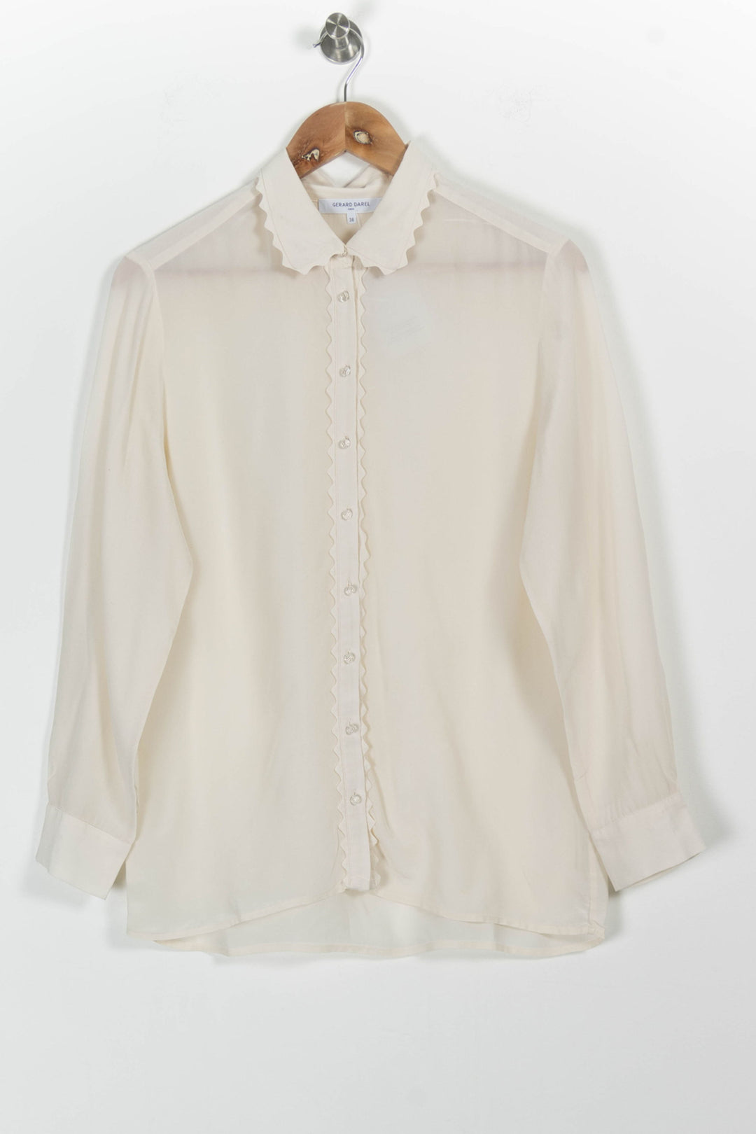 Chemise Beige - Taille M/38 de la marque Gerard Darel | PARAD97753 - Vendu par Paradigme - Image 2