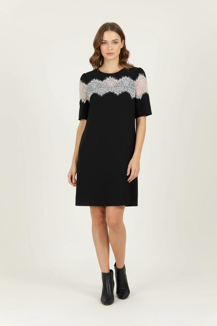 Robe Courte Noire et Blanche - Taille M/38 de la marque Claudie Pierlot | PARAD97755 - Vendu par Paradigme - Image 1