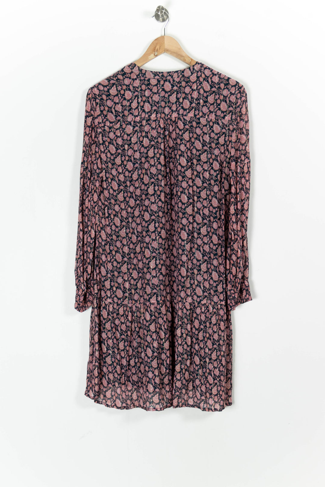 Robe Imprimée Rose et Bleu Marine - Taille S/36 de la marque Caroll | PARAD97758 - Vendu par Paradigme - Image 4