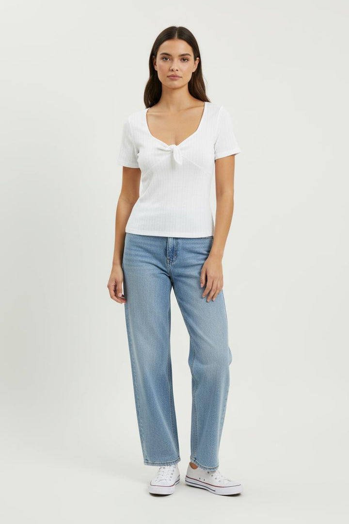 Tee-shirt Blanc - Taille S/36 de la marque Garance Paris | PARAD97765 - Vendu par Paradigme - Image 1