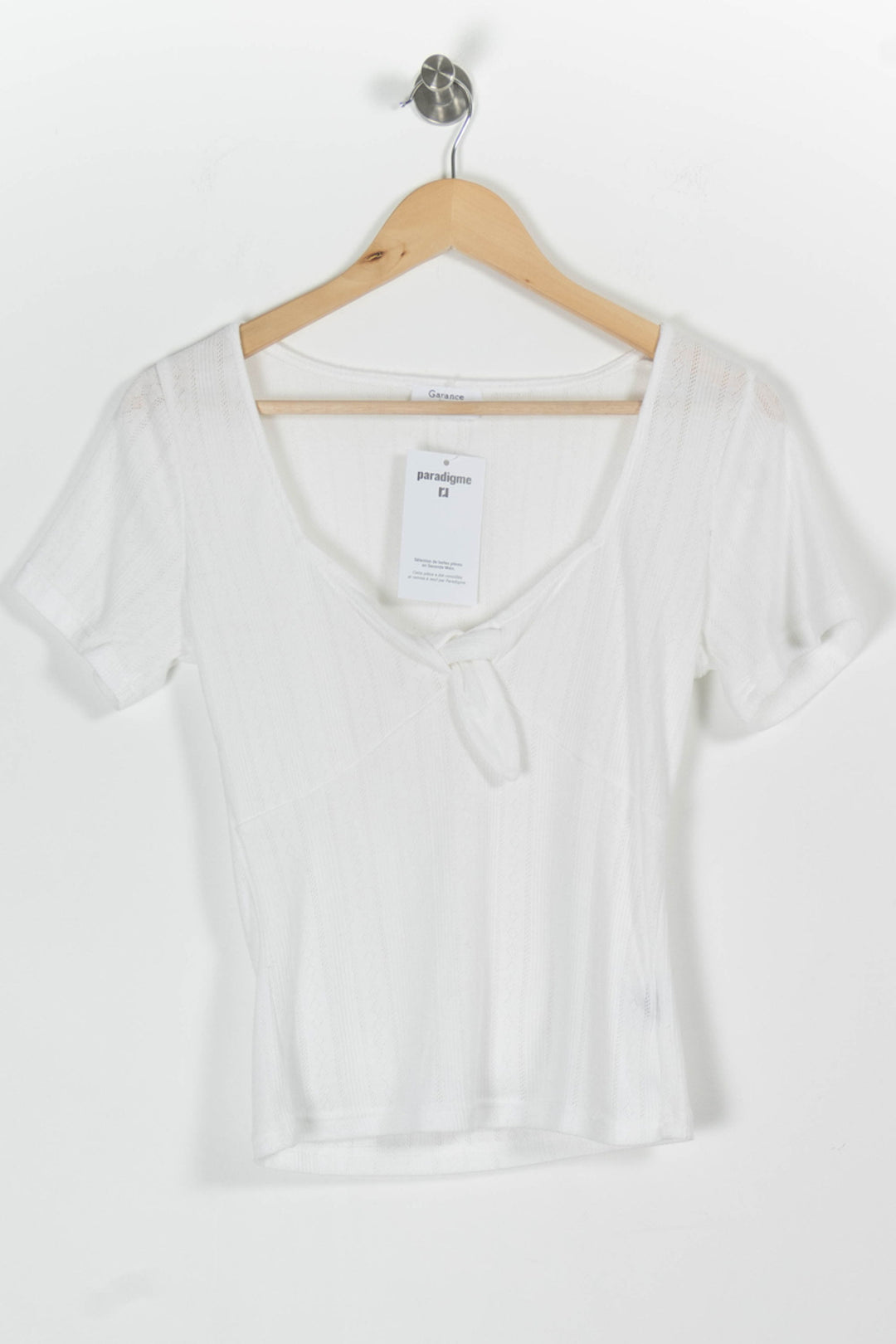 Tee-shirt Blanc - Taille S/36 de la marque Garance Paris | PARAD97765 - Vendu par Paradigme - Image 2