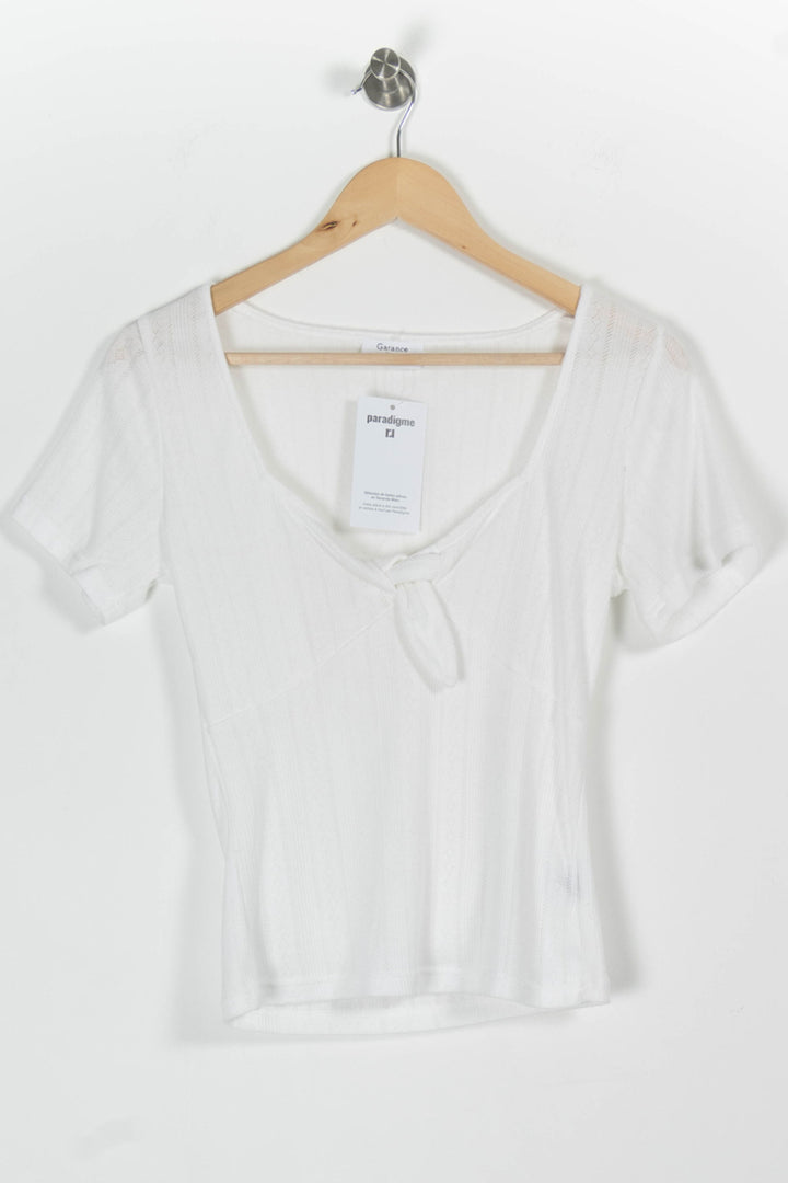 Tee-shirt Blanc - Taille S/36 de la marque Garance Paris | PARAD97765 - Vendu par Paradigme - Image 2