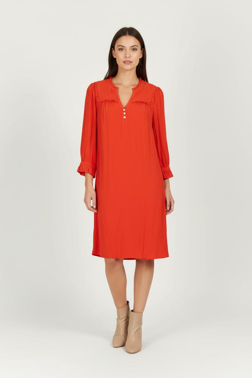 Robe Midi Rouge - Taille S/36 de la marque ba&sh | PARAD97766 - Vendu par Paradigme - Image 1