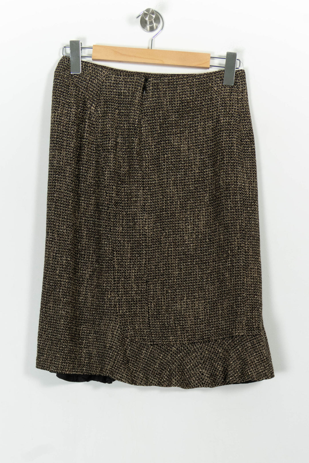 Jupe Droite Marron - Taille L/40 de la marque Max Mara | PARAD97768 - Vendu par Paradigme - Image 4