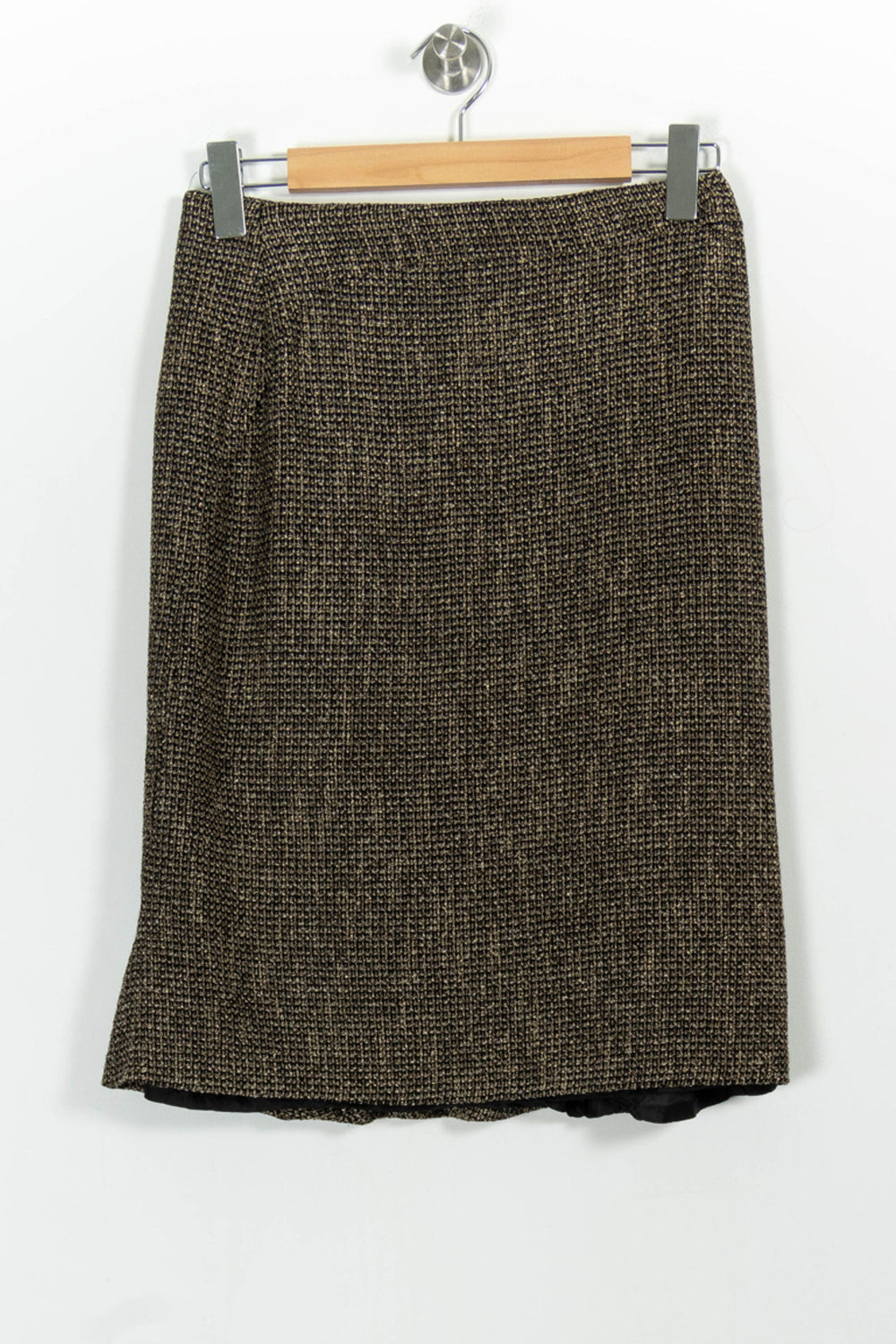 Jupe Droite Marron - Taille L/40 de la marque Max Mara | PARAD97768 - Vendu par Paradigme - Image 2