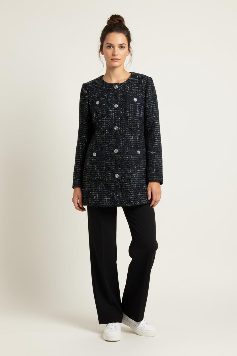 Veste Bleue - Taille M/38 de la marque Claudie Pierlot | PARAD97771 - Vendu par Paradigme - Image 1