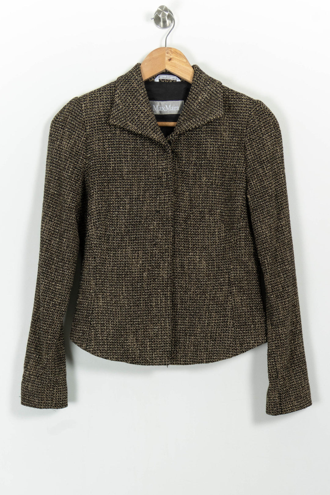 Veste Marron - Taille L/40 de la marque Max Mara | PARAD97772 - Vendu par Paradigme - Image 2