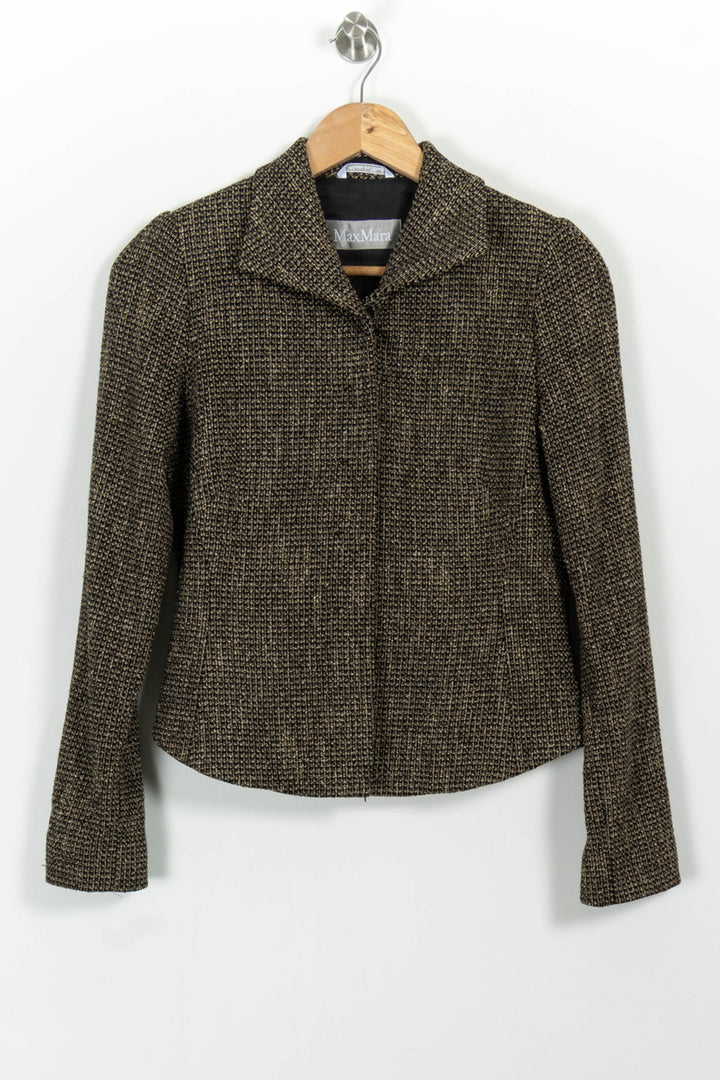 Veste Marron - Taille L/40 de la marque Max Mara | PARAD97772 - Vendu par Paradigme - Image 2