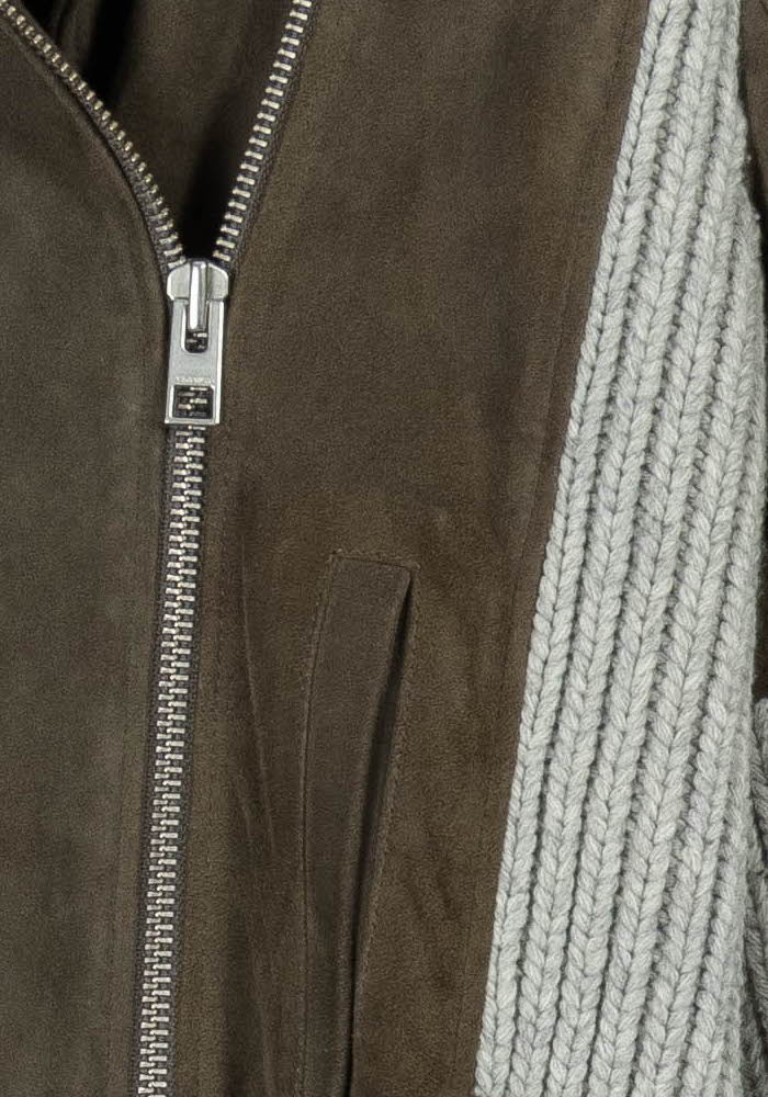 Blouson Vert et Gris - Taille M/38 de la marque All Saints | PARAD97773 - Vendu par Paradigme - Image 3