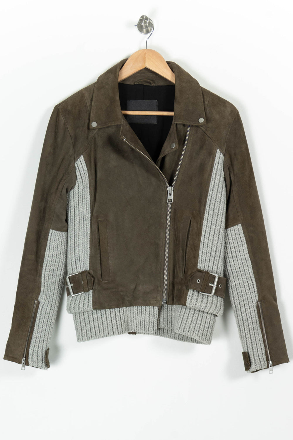 Blouson Vert et Gris - Taille M/38 de la marque All Saints | PARAD97773 - Vendu par Paradigme - Image 2