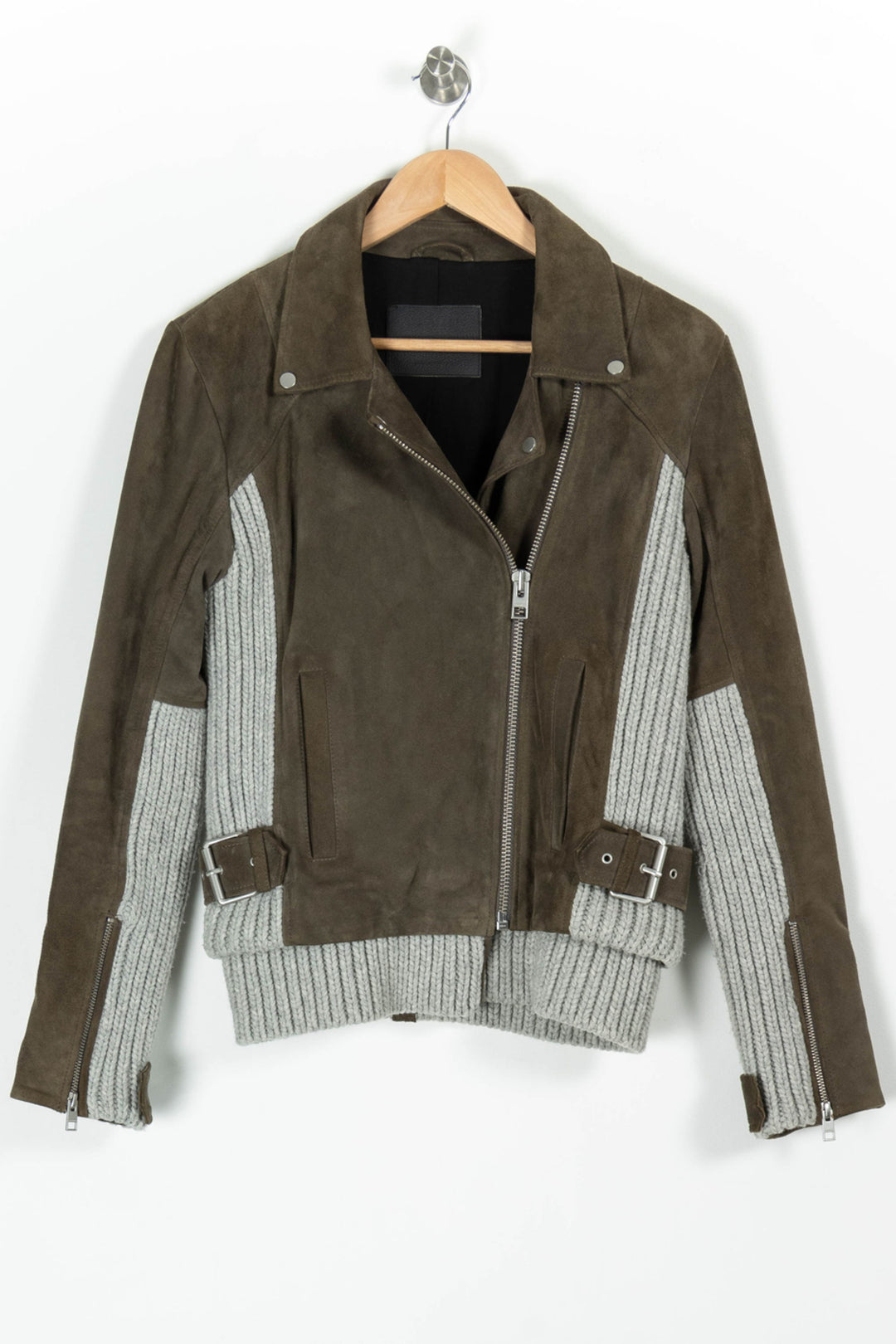 Blouson Vert et Gris - Taille M/38 de la marque All Saints | PARAD97773 - Vendu par Paradigme - Image 2