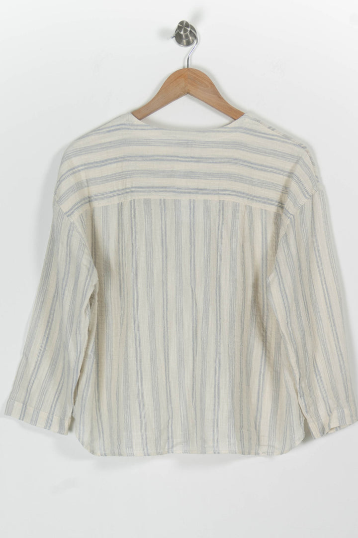 Blouse Blanche et Bleue - Taille S/36 de la marque Pablo | PARAD97775 - Vendu par Paradigme - Image 4