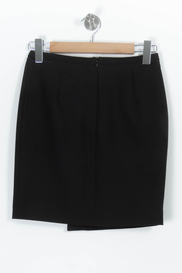 Jupe Portefeuille Noire - Taille XS/34 de la marque Comptoir des Cotonniers | PARAD97783 - Vendu par Paradigme - Image 4