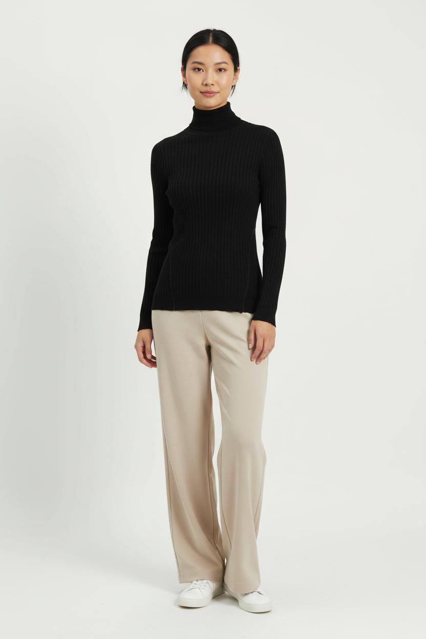 Pull Col Roulé Noir - Taille M/38 de la marque La Française | PARAD97790 - Vendu par Paradigme - Image 1