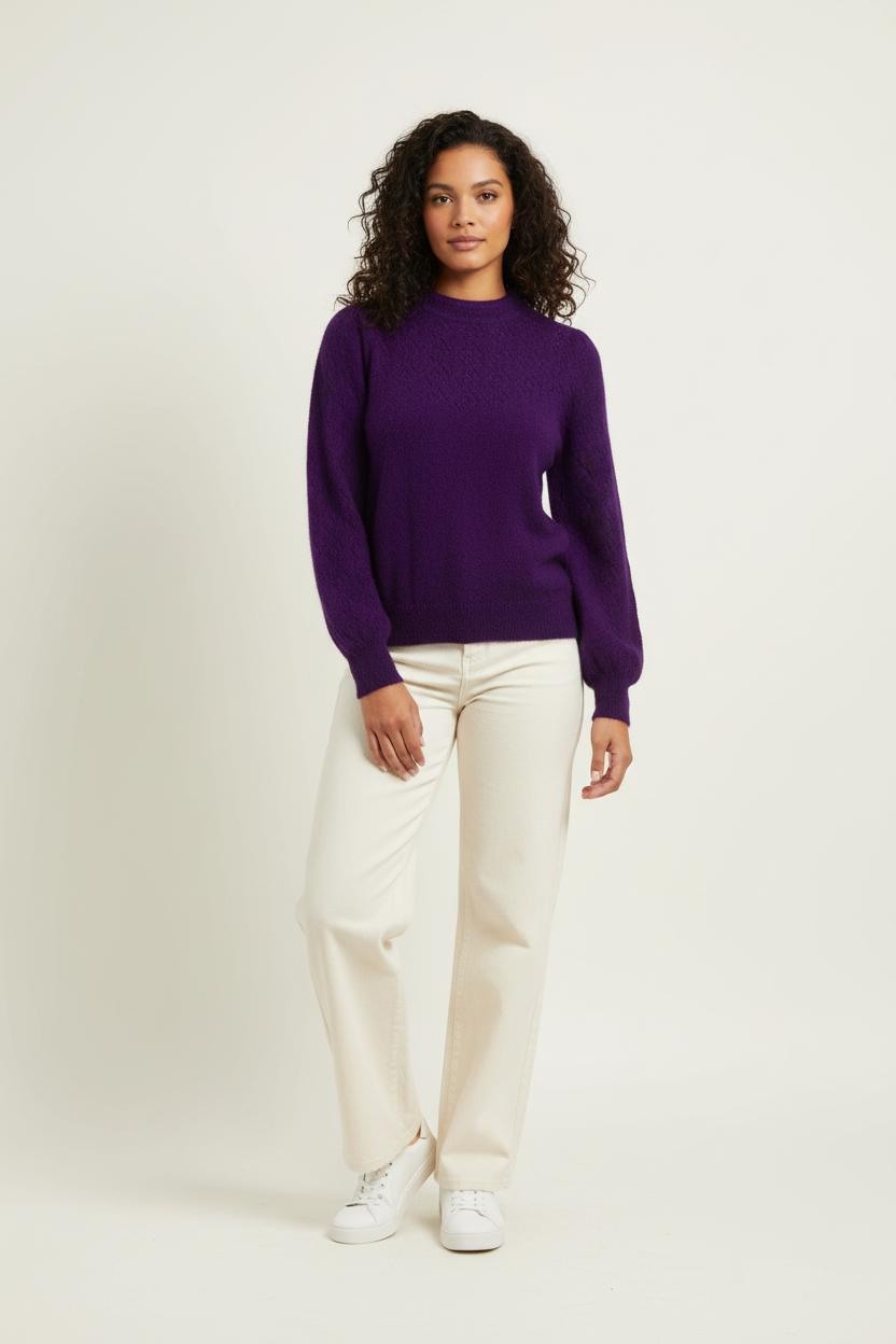 Pull Violet - Taille XS/34 de la marque Petite Mendigote | PARAD97791 - Vendu par Paradigme - Image 1