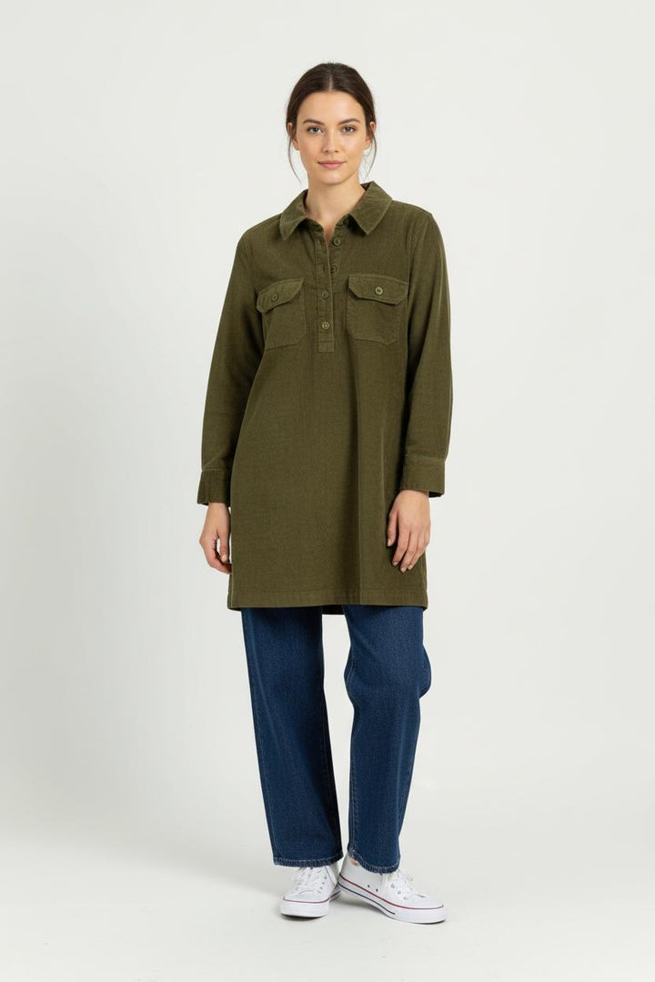 Robe Chemise Verte - Taille S/36 de la marque Petite Mendigote | PARAD97792 - Vendu par Paradigme - Image 1