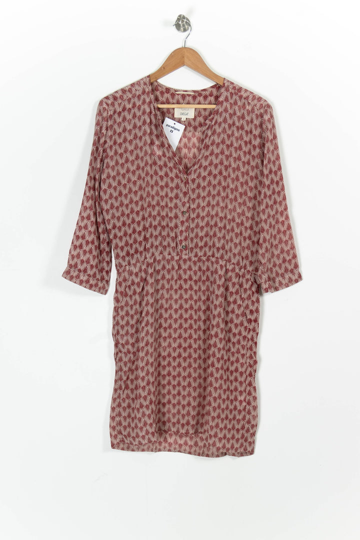 Robe Courte Rouge et Blanche - Taille S/36 de la marque Diega | PARAD97795 - Vendu par Paradigme - Image 2