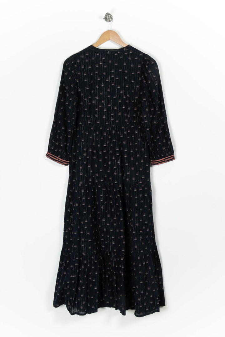 Robe Longue Noire et Rose - Taille S/36 de la marque Maison 123 | PARAD97797 - Vendu par Paradigme - Image 4