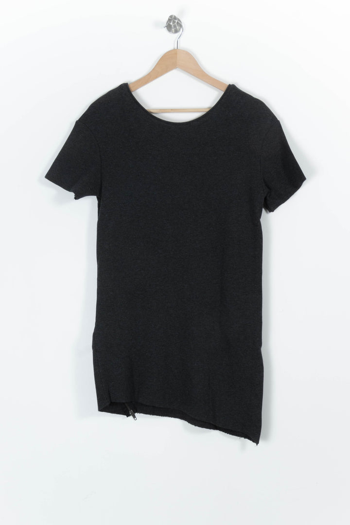 Robe T-shirt Grise - Taille S/36 de la marque American Vintage | PARAD97800 - Vendu par Paradigme - Image 4