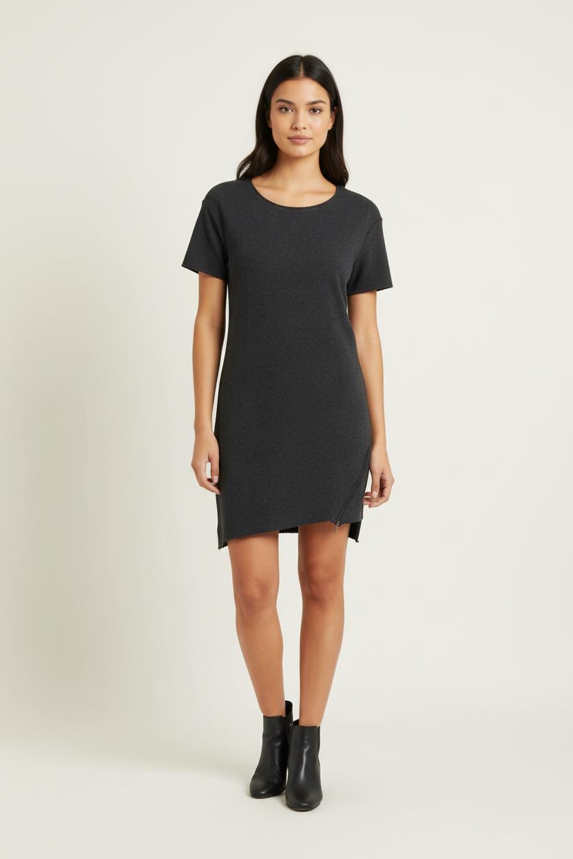 Robe T-shirt Grise - Taille S/36 de la marque American Vintage | PARAD97800 - Vendu par Paradigme - Image 1