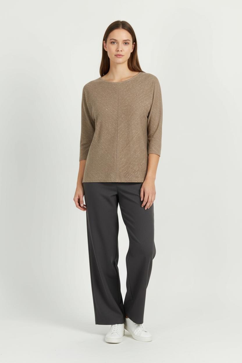 Tee-shirt Manches Trois Quarts Beige - Taille M/38 de la marque Comptoir des Cotonniers | PARAD97801 - Vendu par Paradigme - Image 1