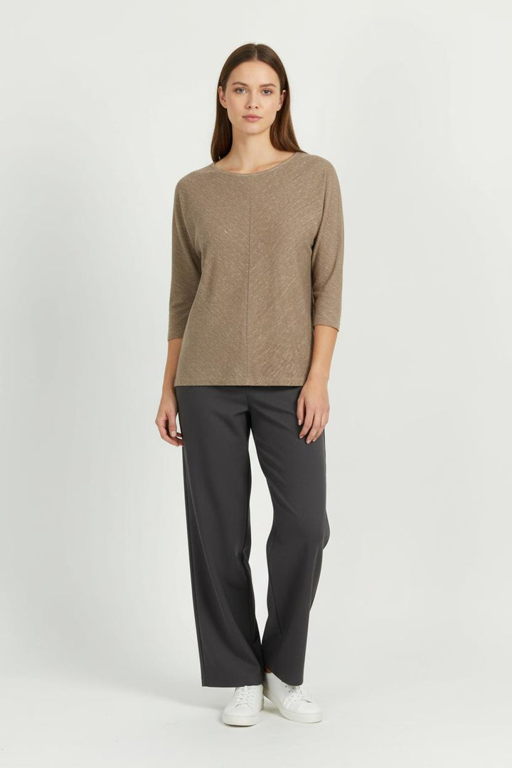 Tee-shirt Manches Trois Quarts Beige - Taille M/38 de la marque Comptoir des Cotonniers | PARAD97801 - Vendu par Paradigme - Image 1