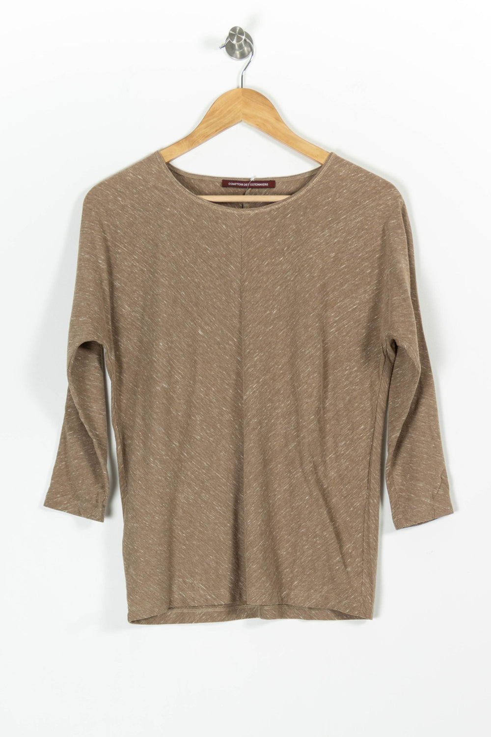 Tee-shirt Manches Trois Quarts Beige - Taille M/38 de la marque Comptoir des Cotonniers | PARAD97801 - Vendu par Paradigme - Image 2