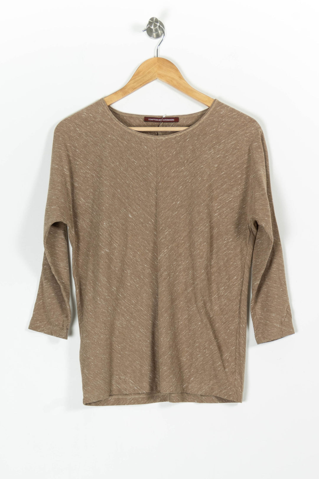Tee-shirt Manches Trois Quarts Beige - Taille M/38 de la marque Comptoir des Cotonniers | PARAD97801 - Vendu par Paradigme - Image 2