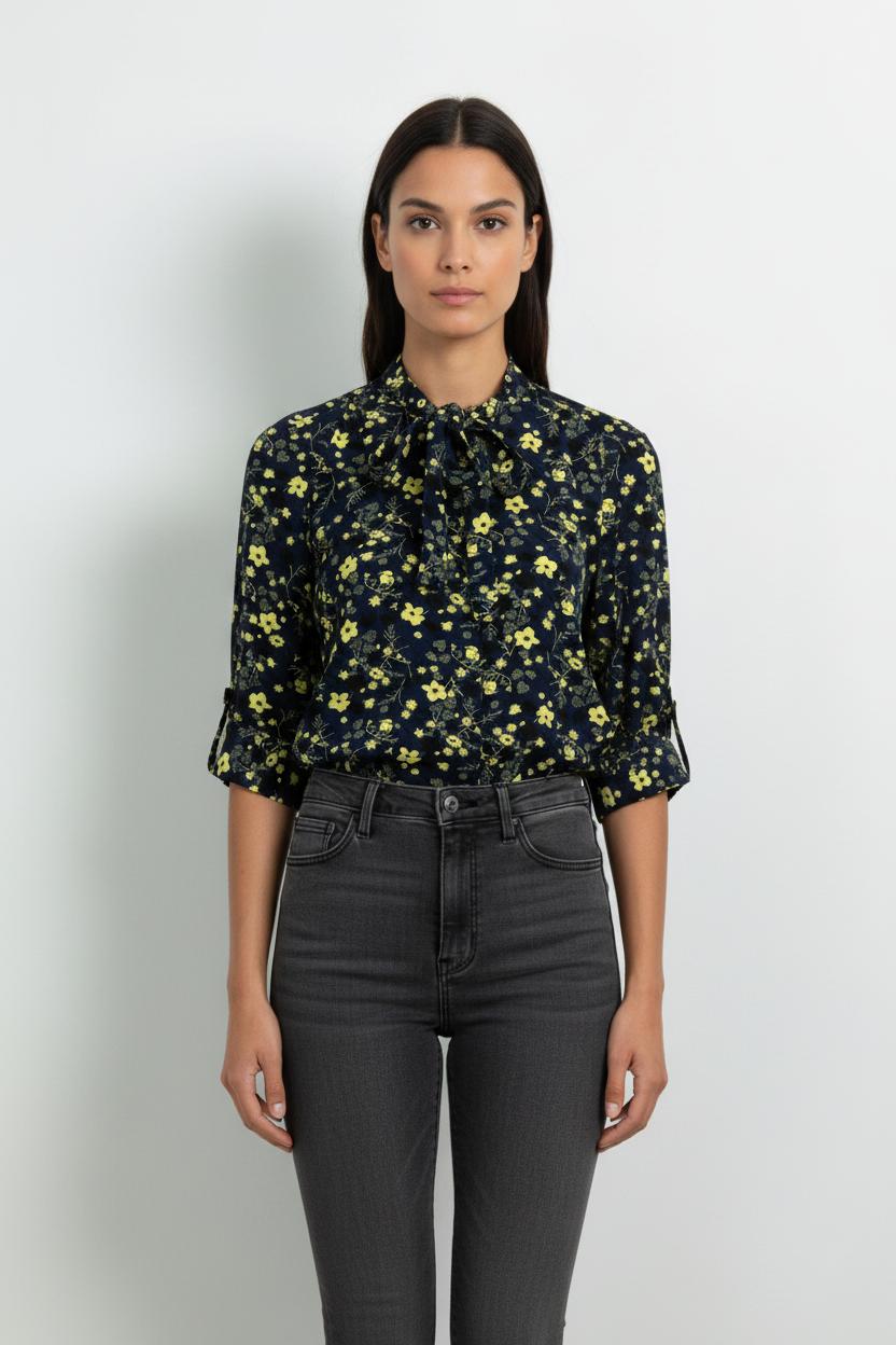 Blouse Noire et Jaune - Taille S/36 de la marque Zadig&Voltaire | PARAD97804 - Vendu par Paradigme - Image 1