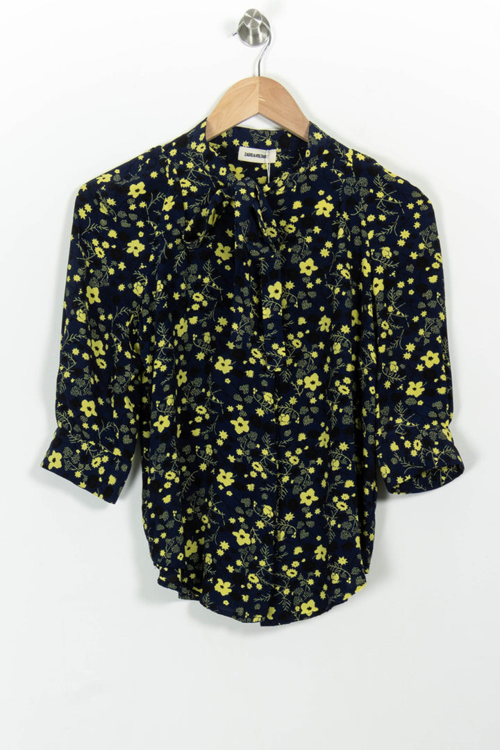 Blouse Noire et Jaune - Taille S/36 de la marque Zadig&Voltaire | PARAD97804 - Vendu par Paradigme - Image 2