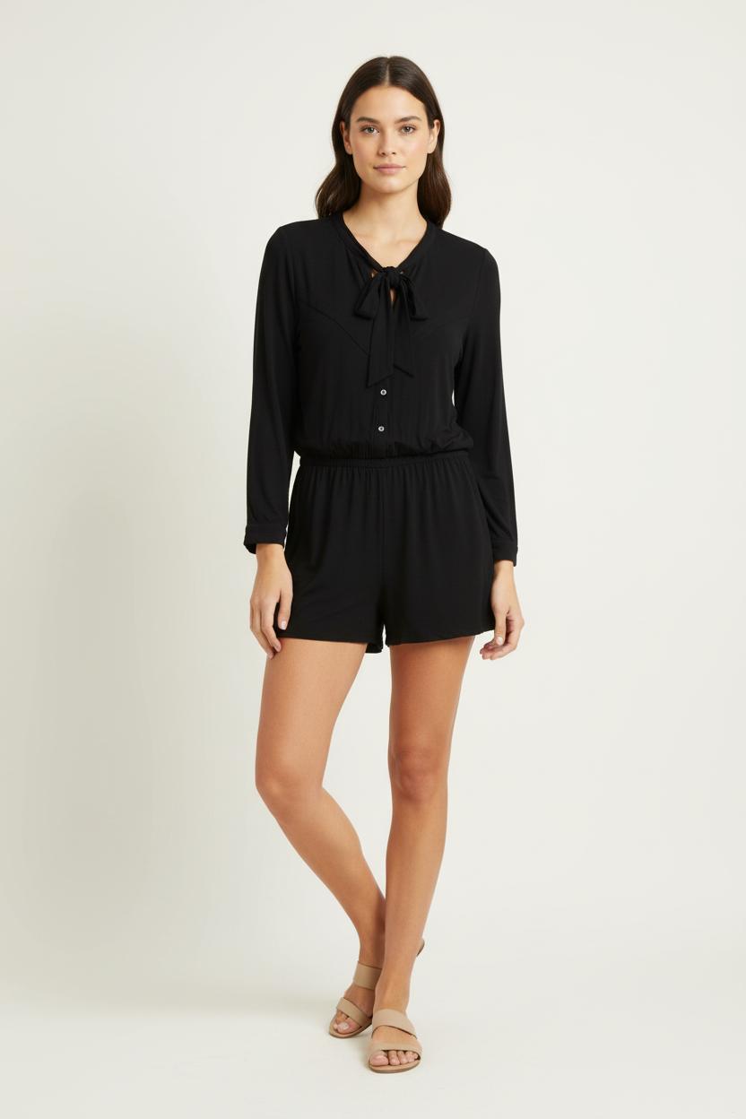 Combishort Noir - Taille S/36 de la marque ba&sh | PARAD97809 - Vendu par Paradigme - Image 1