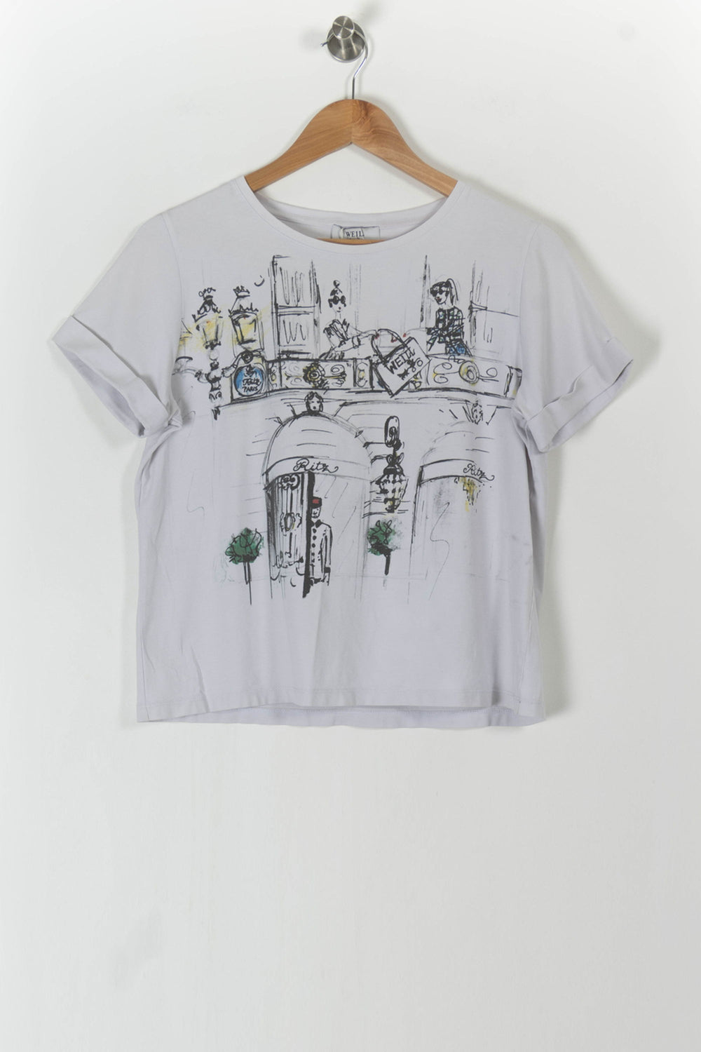 T-shirt Blanc - Taille M/38 de la marque Weill | PARAD97813 - Vendu par Paradigme - Image 2