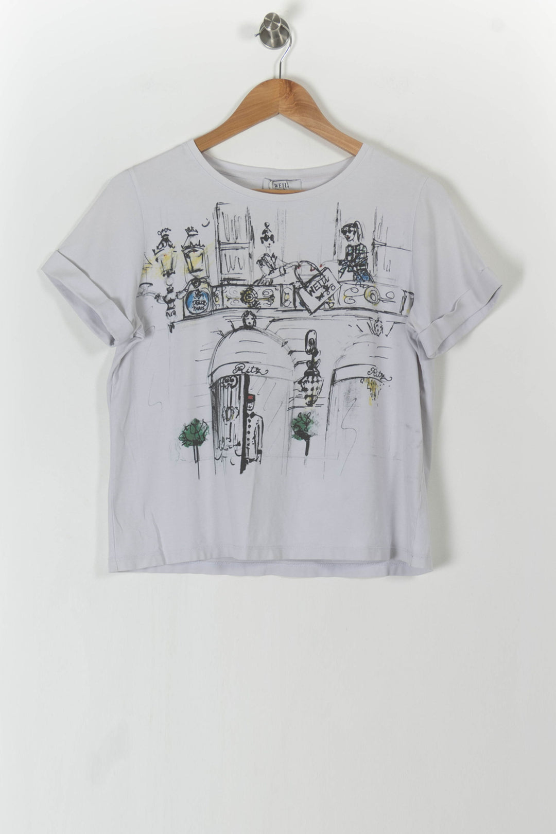 T-shirt Blanc - Taille M/38 de la marque Weill | PARAD97813 - Vendu par Paradigme - Image 2