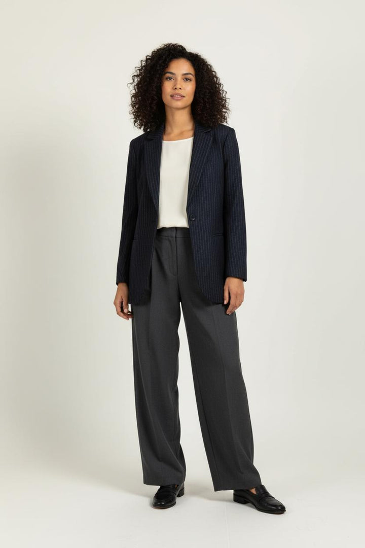 Blazer Bleu à Rayures - Taille S/36 de la marque Laura Laval | PARAD97815 - Vendu par Paradigme - Image 1