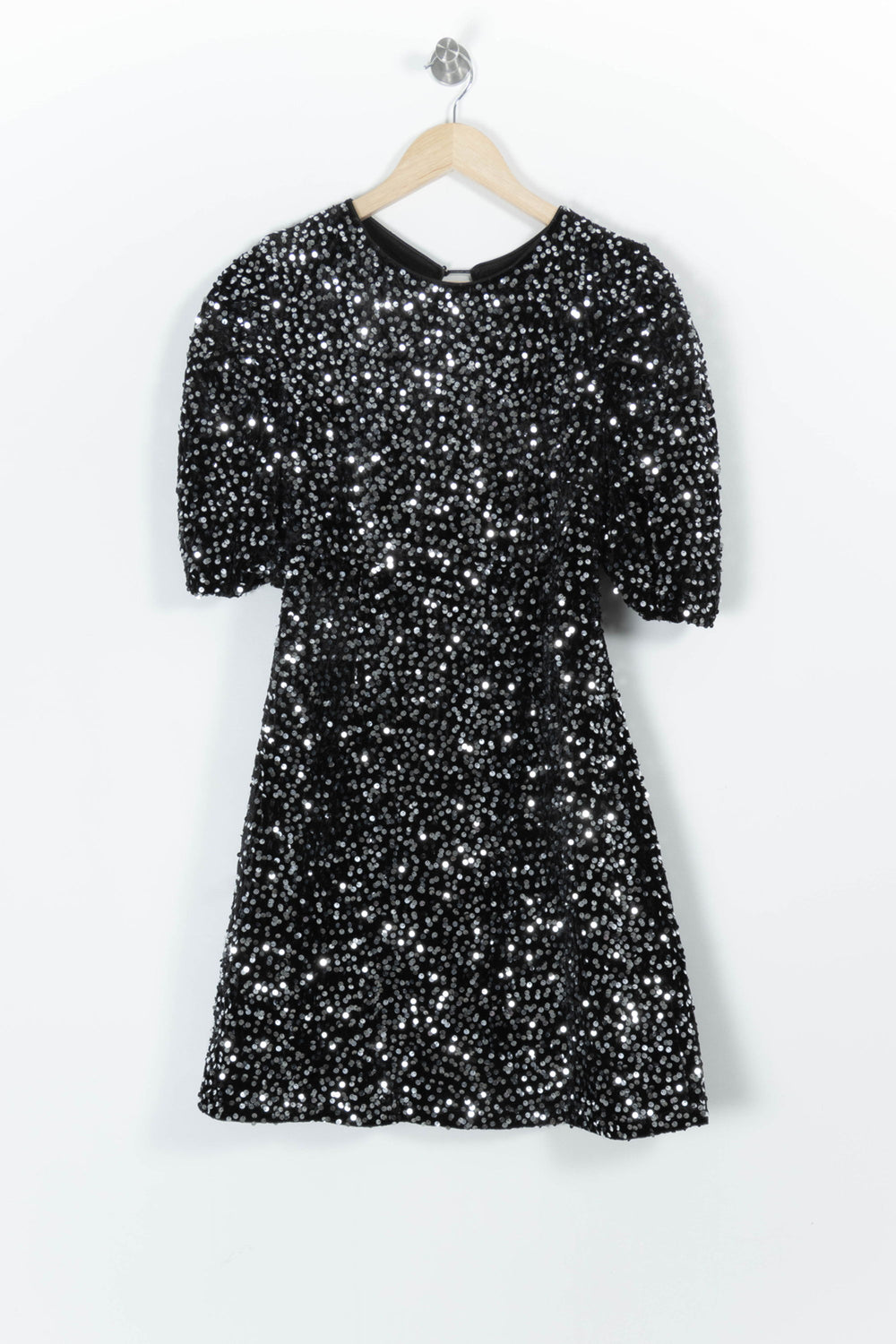 Robe Courte Noire et Argentée - Taille M/38 de la marque Laura Laval | PARAD97819 - Vendu par Paradigme - Image 2