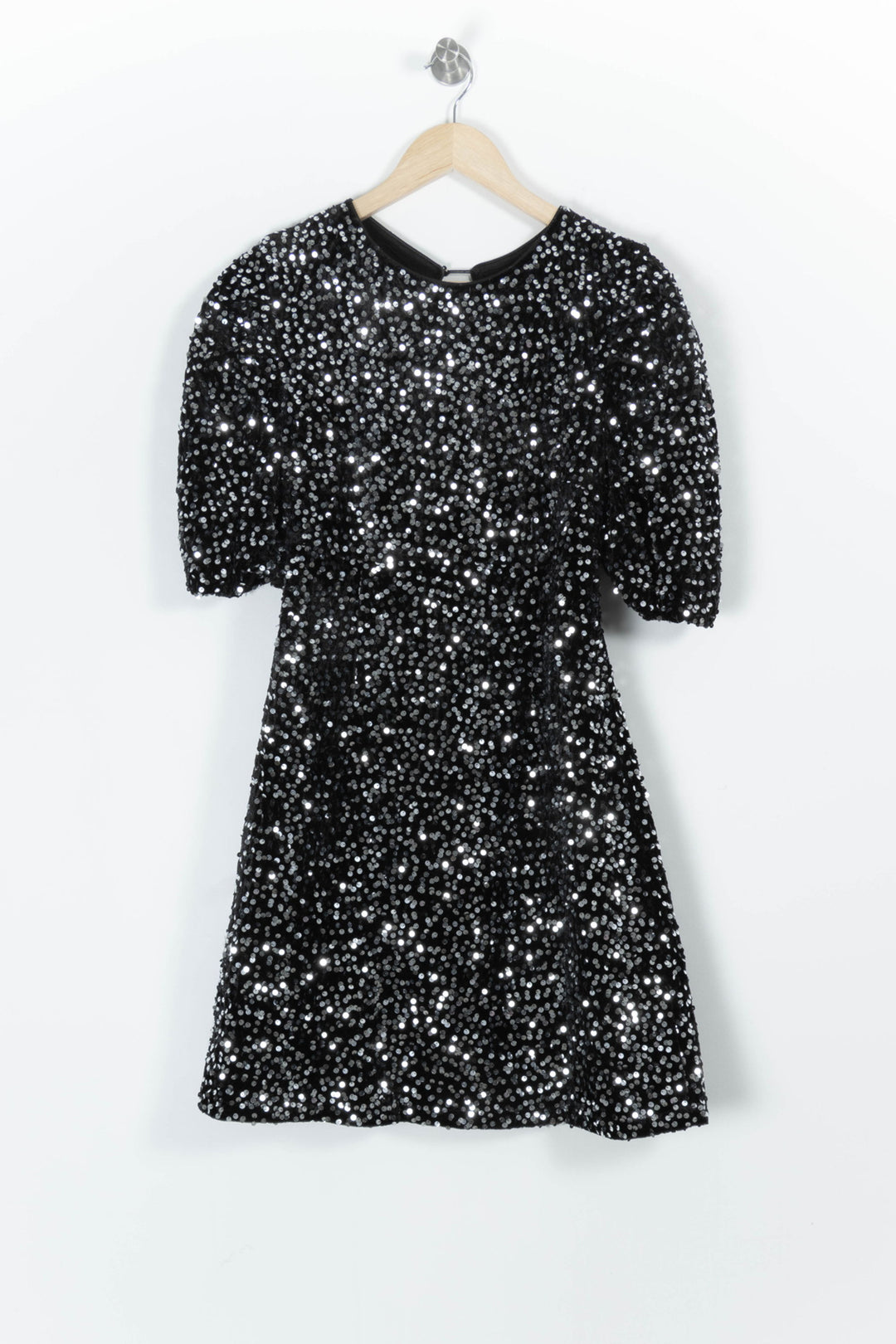 Robe Courte Noire et Argentée - Taille M/38 de la marque Laura Laval | PARAD97819 - Vendu par Paradigme - Image 2