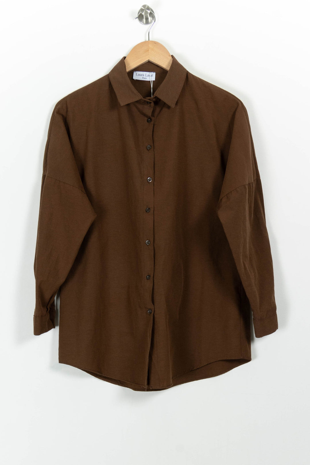 Chemise Marron - Taille S/36 de la marque Laura Laval | PARAD97823 - Vendu par Paradigme - Image 2